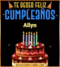 Te deseo Feliz Cumpleaños Ailyn